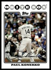 2008 Topps Paul Konerko Chicago White Sox #296