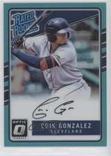 2017 Panini Donruss Optic Carolina Blue Prizm 118/35 Erik Gonzalez #171 Auto 2r7