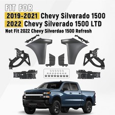Front Bumper End Cap For 2019-2021 Chevrolet Silverado 1500 W Bracket