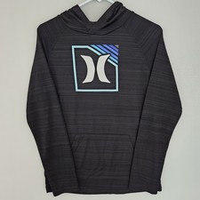 Hurley Hoodie Children  s XL 13-15 yrs Black Long Sleeve Lightweight Graphic
