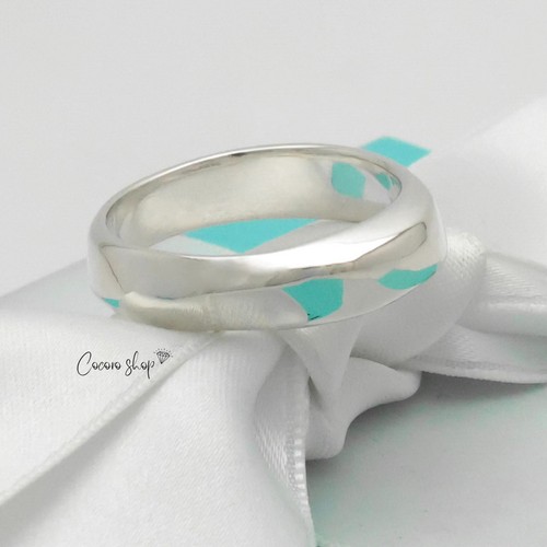 Authentic Tiffany & Co. Knife Edge Ring Size 7.25 Sterling Silver 925 w/Pouch