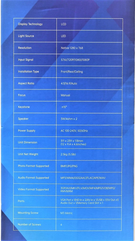 VANKYO Leisure 510W Video Projector - Image 3 of 3