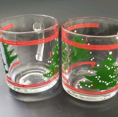 Waechtersbach Christmas Tree Mug Clear Glass Set Of 2 Holiday Cheer - Picture 9 of 12