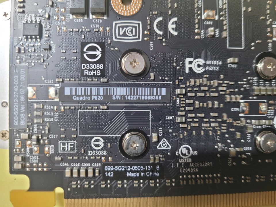 NVIDIA Quadro P620 2GB GDDR5 4x Mini DP Low Profile Video Graphics Card - Image 3 of 4