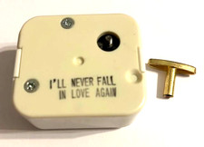 I'll never fall in love again Sankyo Music Box Movements key-wind old stock