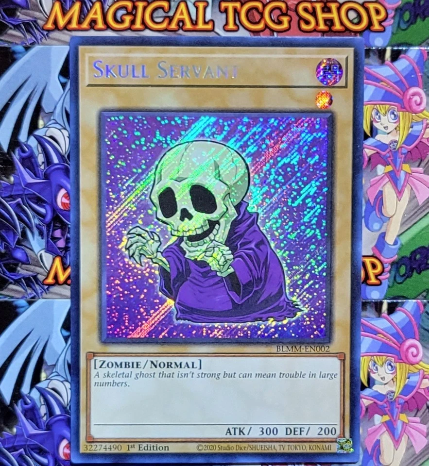 Juego completo de obras de arte Yugioh Chibi primera edición secreta rara BLMM-EN001 - BLMM-EN010 CASI NUEVO Foto 4 de 4