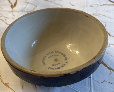 Columbia Metal Products Co. Dunlap Bowl Chicago, IL 7  Bowl Vintage