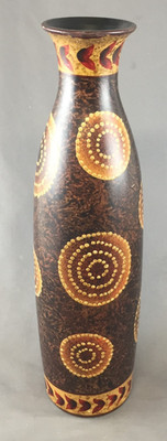 Formalities by Baum Bros Kenya Collection 13 1/2'' Tall Decorative Brown Vase