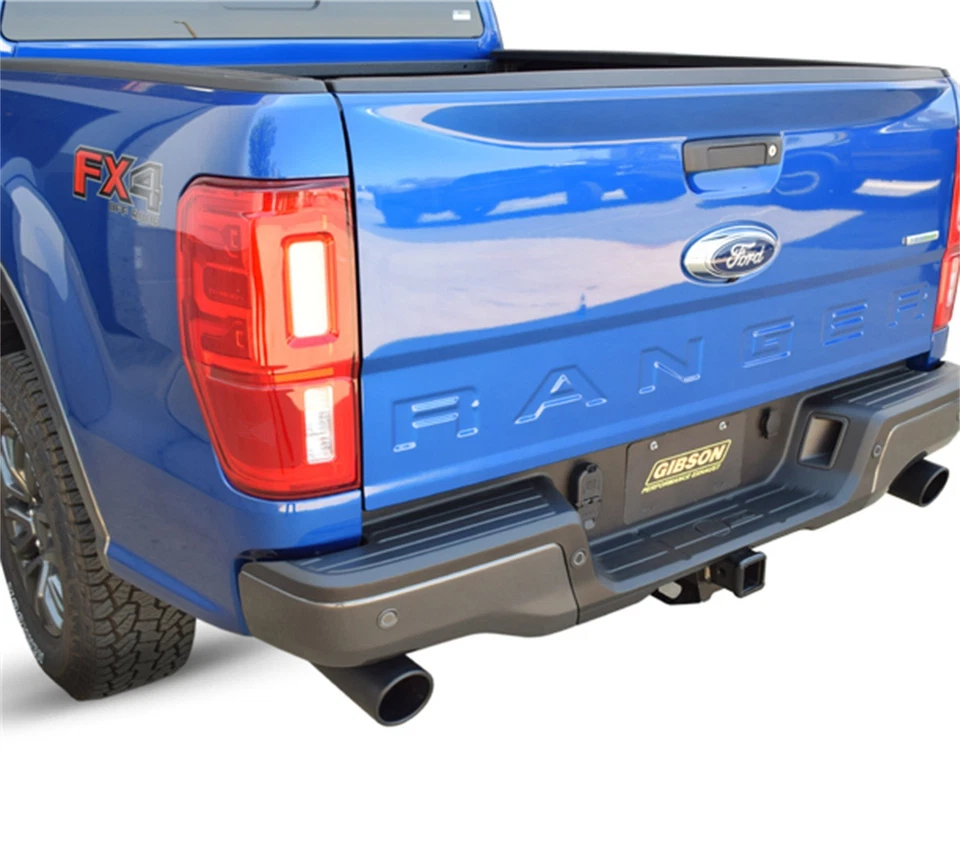 Sistema de escape deportivo doble Gibson 69550B negro Elite Cat-Back para Ford Ranger Foto 2 de 4