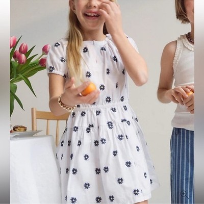 Crewcuts Girls' floral-embroidered dress 6