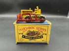 Vintage Lesney MOKO Matchbox # 18 BULLDOZER Original Box COMPLETE Yellow Red