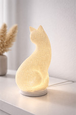 3D LED Katze – Designer Tischlampe – 25 cm – USB Anschluss