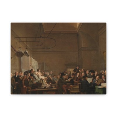 Adriaan de Lelie - The Drawing Gallery Felix Meritis Society - Canvas Wall Art