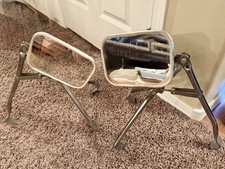 Vintage Add-on Fender Mount Temporary 3-point Towing Mirrors Camper Mirrors Vintage Add-on Fender Mount Temporary 3-point Towing Mirrors Camper Mirrors