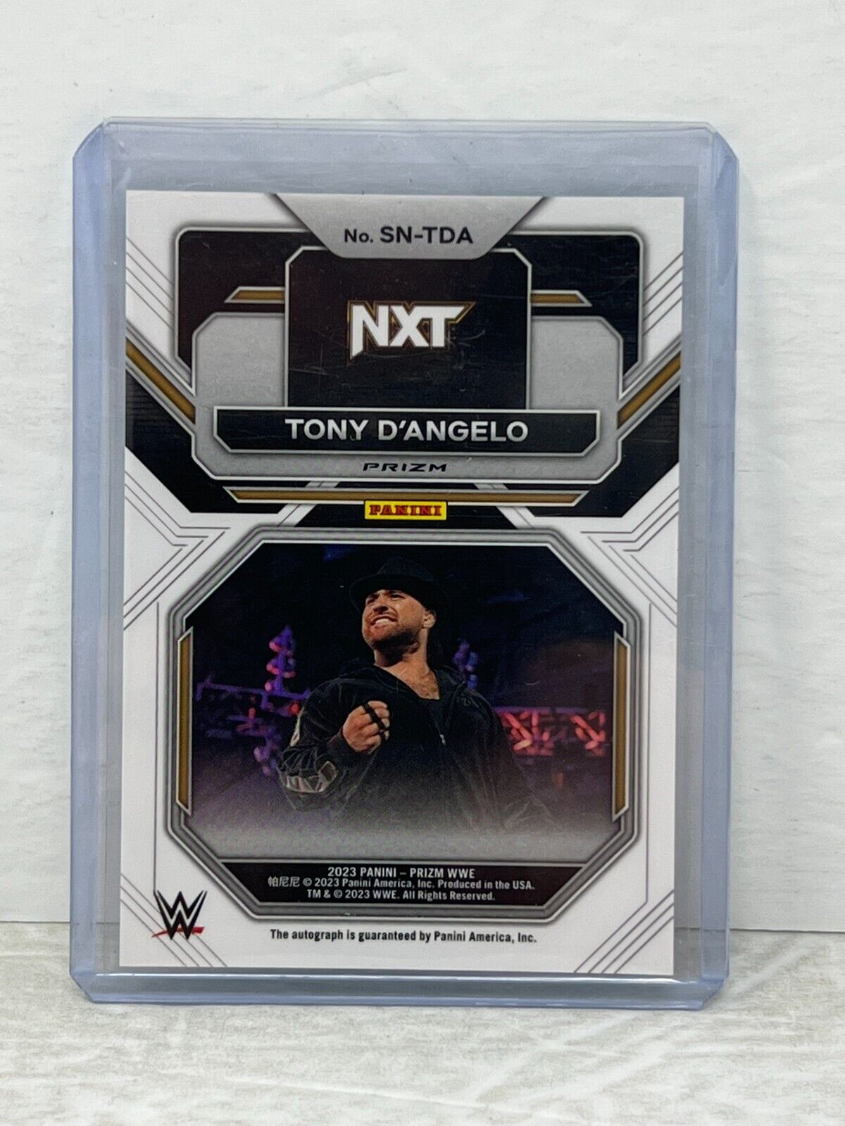 WWE Tony D'Angelo 2023 Panini Prizm Sensational Signatures Auto Trading Card