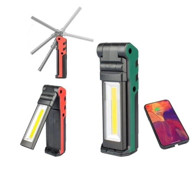 Linterna Led De Taller Recargable 5W+2x3W Profesional Lámpara Multifuncional