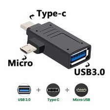OTG Adapter 2-in-1 Micro USB Type-C to USB 3.0 Adapter For Mobile phone/tablet