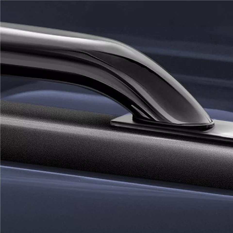 Go Rhino Black Powder Coated Steel Stake Pocket Bed Rails for Ram Silverado 1500 Foto 3 de 4