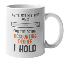 Taza de café y té de grado contable para CPA, auditor y contador de impuestos
