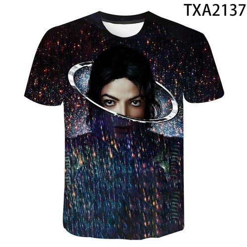 Michael Jackson 3D Print T Shirt Men Women Children Fashion Hip Hop T-shirt - Picture 21 of 39
