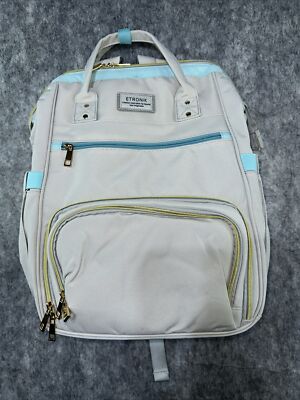 ETRONIK Backpack Lunch Bag Laptop Backpack Blue Grey Work  display picture 1