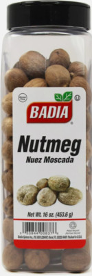 16 oz Bottle Badia whole Nutmeg/Nuez Moscada/Entera/Spices/Sazon/Kosher
