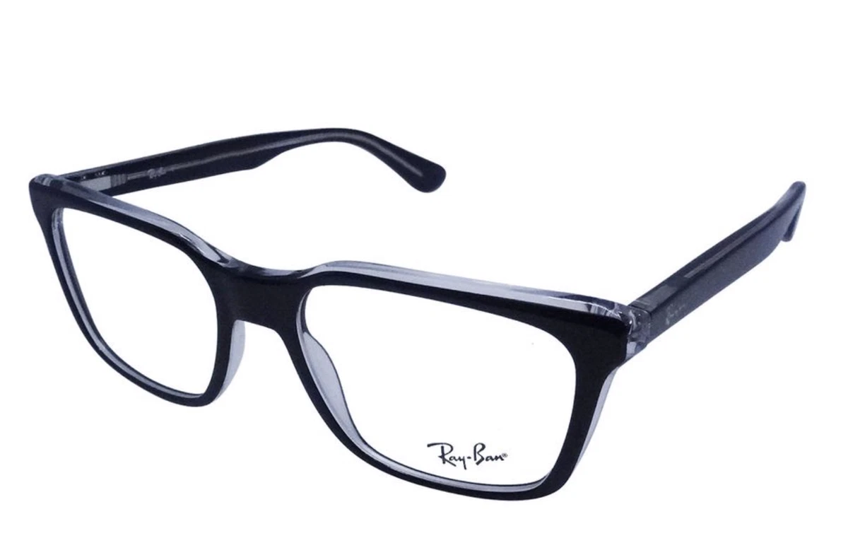 New Ray Ban Reading Glasses RB 5391 2034 53 18 145 Black Clear Frames Readers
