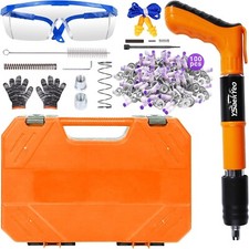 Concrete Nail Gun Kit with 100pcs Nails, 5 Speed Adjustable Manual Steel Nail.
