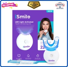 iSmile Teeth Whitening Kit - LED Light, 35% Peroxide 3 Gels Remineralization Gel