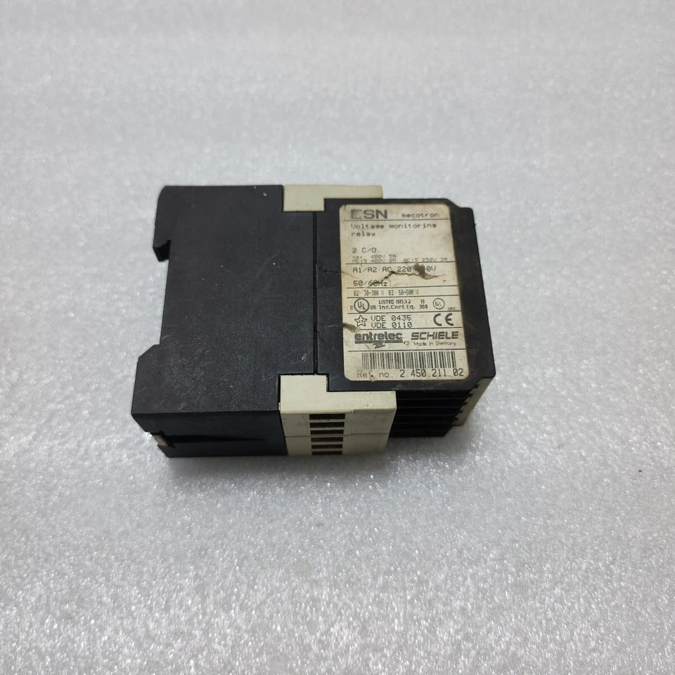 ENTRELEC SCHIELE ESN SPANNUNGSÜBERWACHUNGSRELAIS 2.450.211.02 220-240V - Bild 3 von 4
