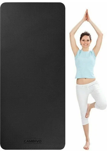 XXL Yogamatte Sport Fitness Yoga Matte 81x113 cm Breit Rutschfest TPE Tragegurt - Bild 4 von 10