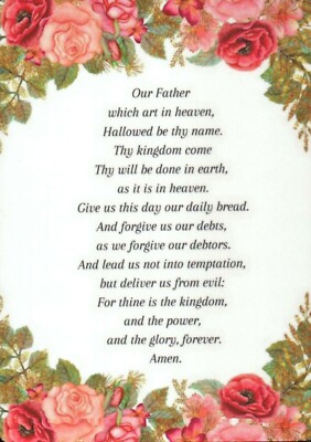 The Lord's Prayer, Bible Jesus Religious, 5 1/2'' x 4'' Refrigerator Fridge Magnet