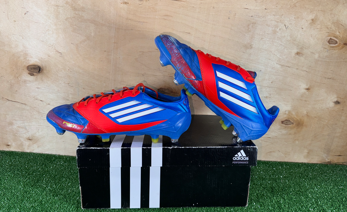 Adidas Adizero F50 Leathers SG V20277 Elite Blue boots Cleats mens