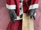 Primitive SANTA Folk Art GRUNGY Hand Made Hand Painted Christmas Doll 22" t USA — photo 7