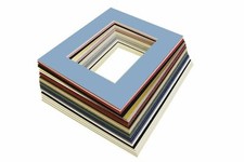 12x12" Picture Photo Bevel Edge Mount  Many Aperture Sizes & Colours