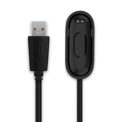 SUBTEL USB Kabel für Xiaomi Mi Band 4 Ladekabel schwarz