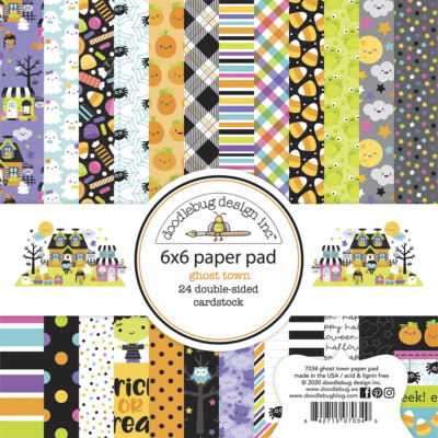 Neu Doodlebug 6'' x 6'' Papierblock Geisterstadt 