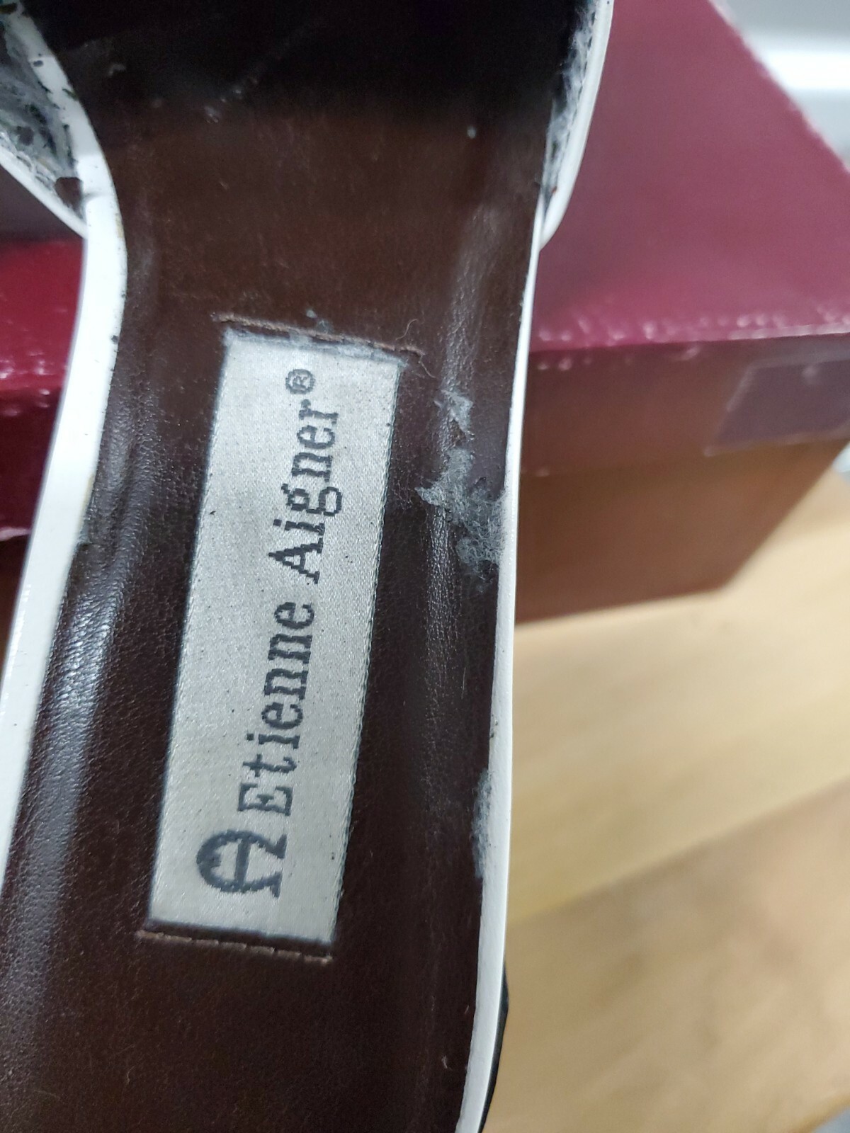 Etienne Signer VINTAGE Leather White Cape May Shoes 7… Gem