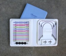 Denise Interchangeable Crochet Kit Pastel Tunisian Hooks Cords New With Case 