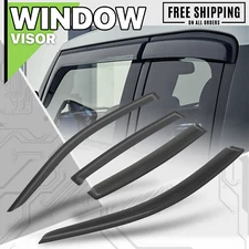 Tape-On Window Visor Shade Smoke Vent Wind Deflector fit 07-10 Chrysler Sebring