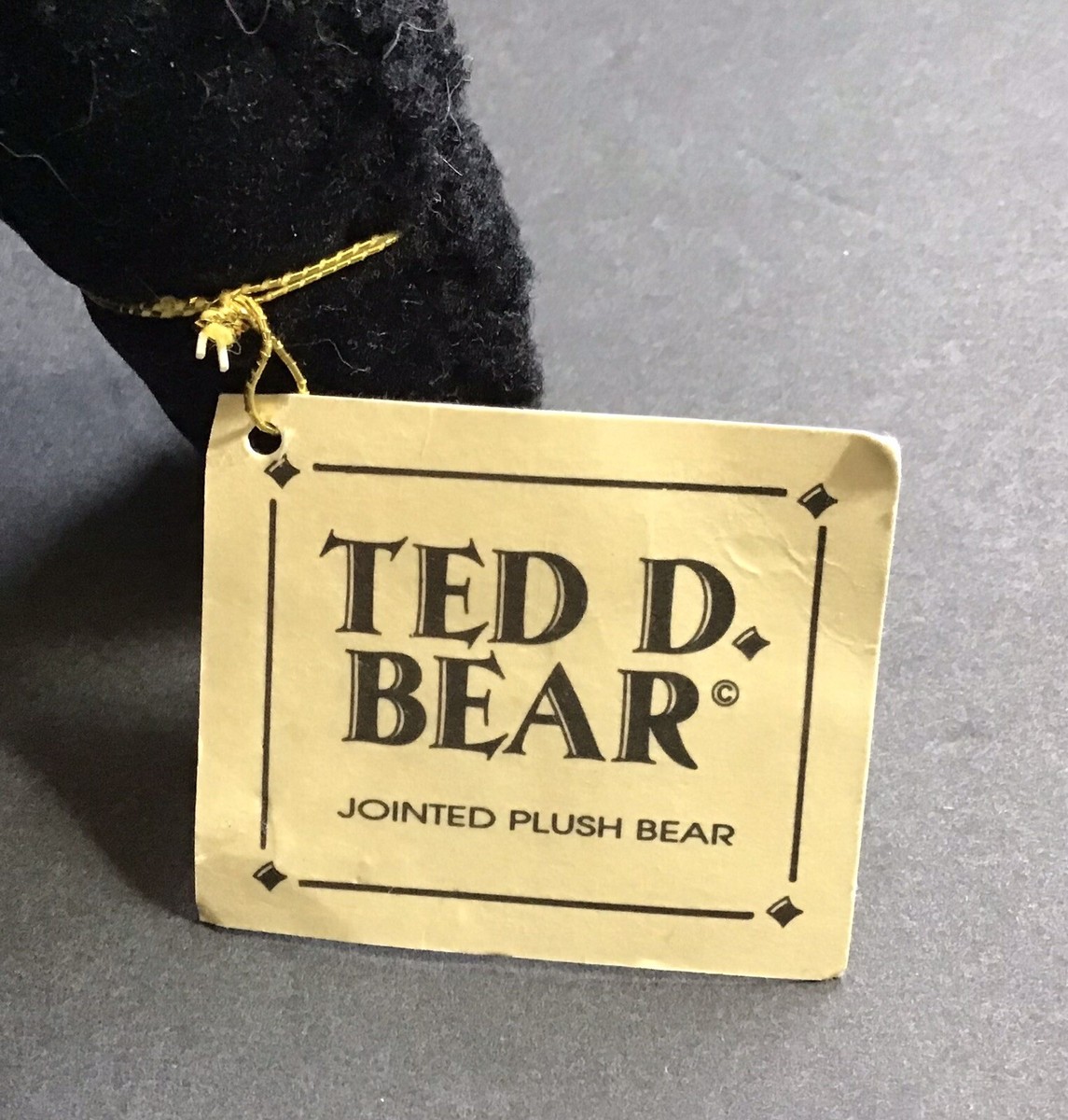 Ted D Bear By Dept 56 Fully Jointed, Posable Vintage Teddy Bear 16