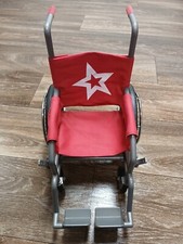 American Girl Doll Berry Red Wheelchair For 18 Inch Dolls