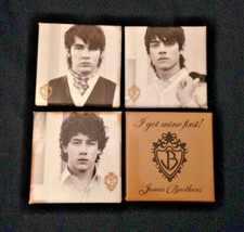 Jonas Brothers~Kevin~Joe~Nick  Square Button/Pin Set of 4