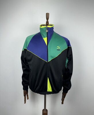 Men s Vintage 90  Puma Equipe Retro Track Jacket size  40/M