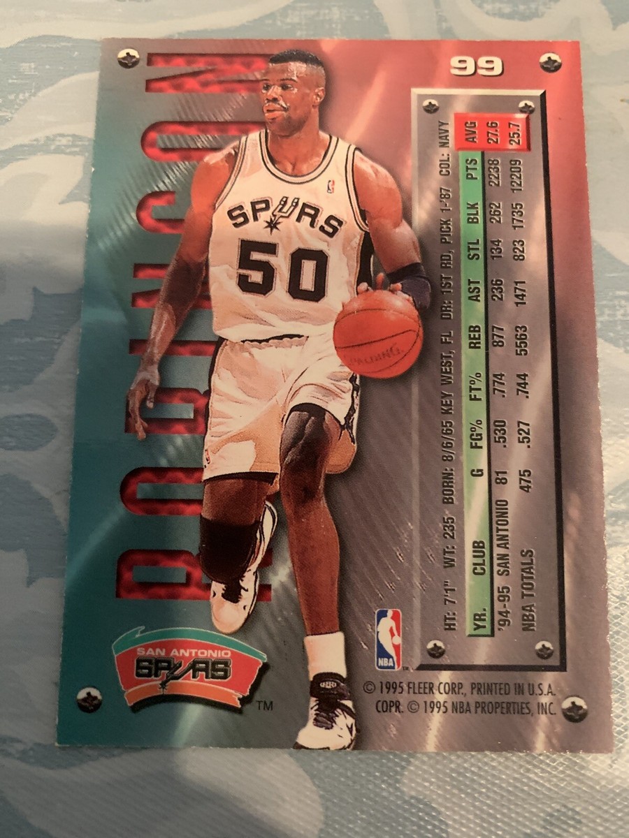 1995-96 Fleer Metal Basketball #99 David Robinson HOF Spurs | eBay