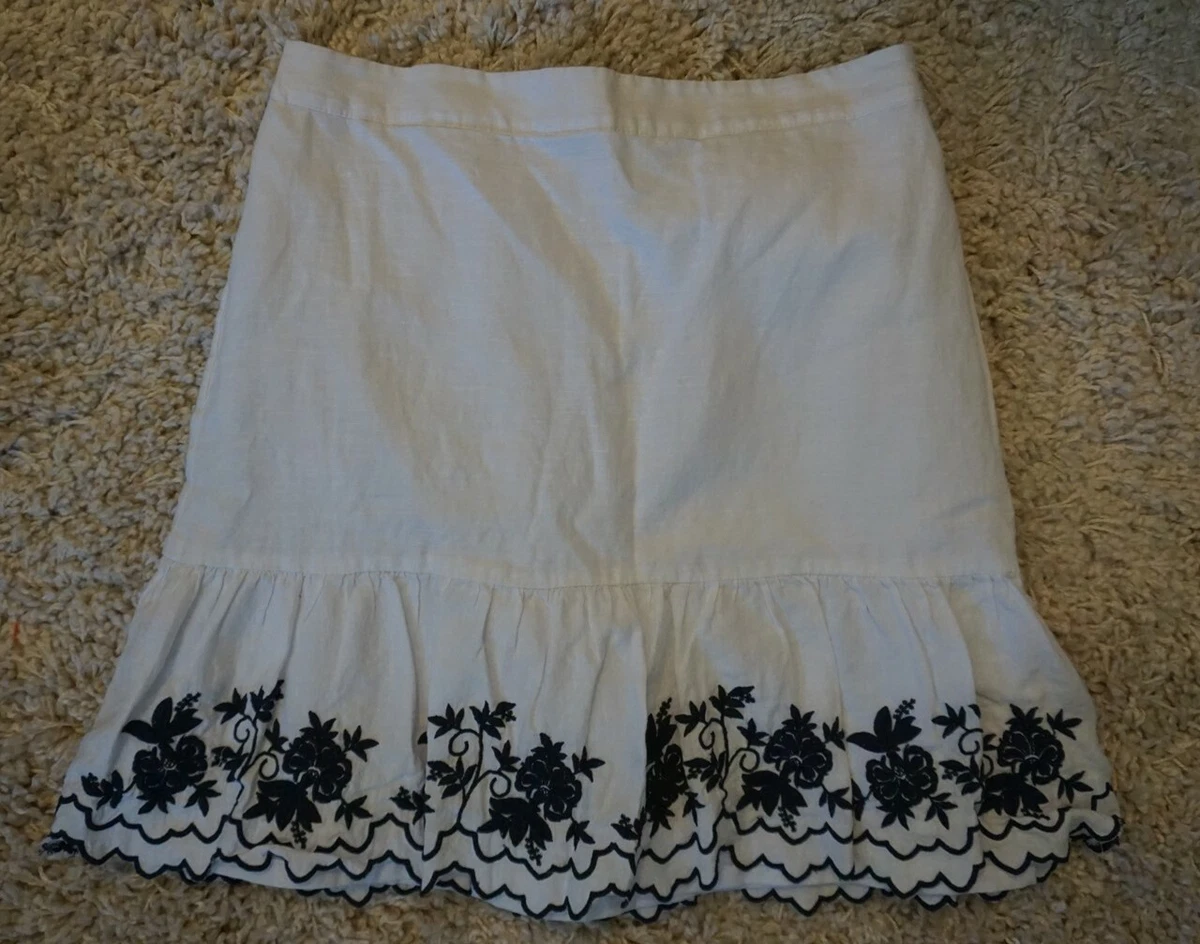 White linen skirt ebay cheap
