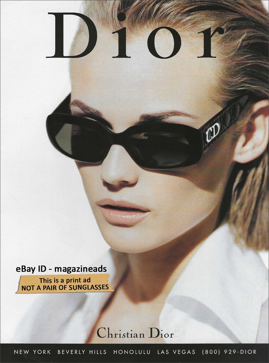 vintage DIOR Eyewear 1-Page PRINT AD 1996 DIANE KRUGER beautiful