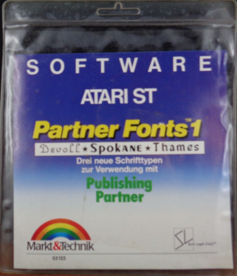 ATARI ST -- PARTNER FONTS 1 (MARKET & TECHNOLOGY)