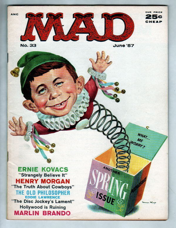 MAD Magazine #33 Orlando back cover 1957 | eBay