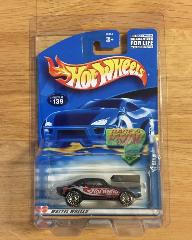 Hot Wheels #139 '67 Chevy Camaro Púrpura PERSONALIZADO Super Real Riders Rueda Intercambio Foto 2 de 4